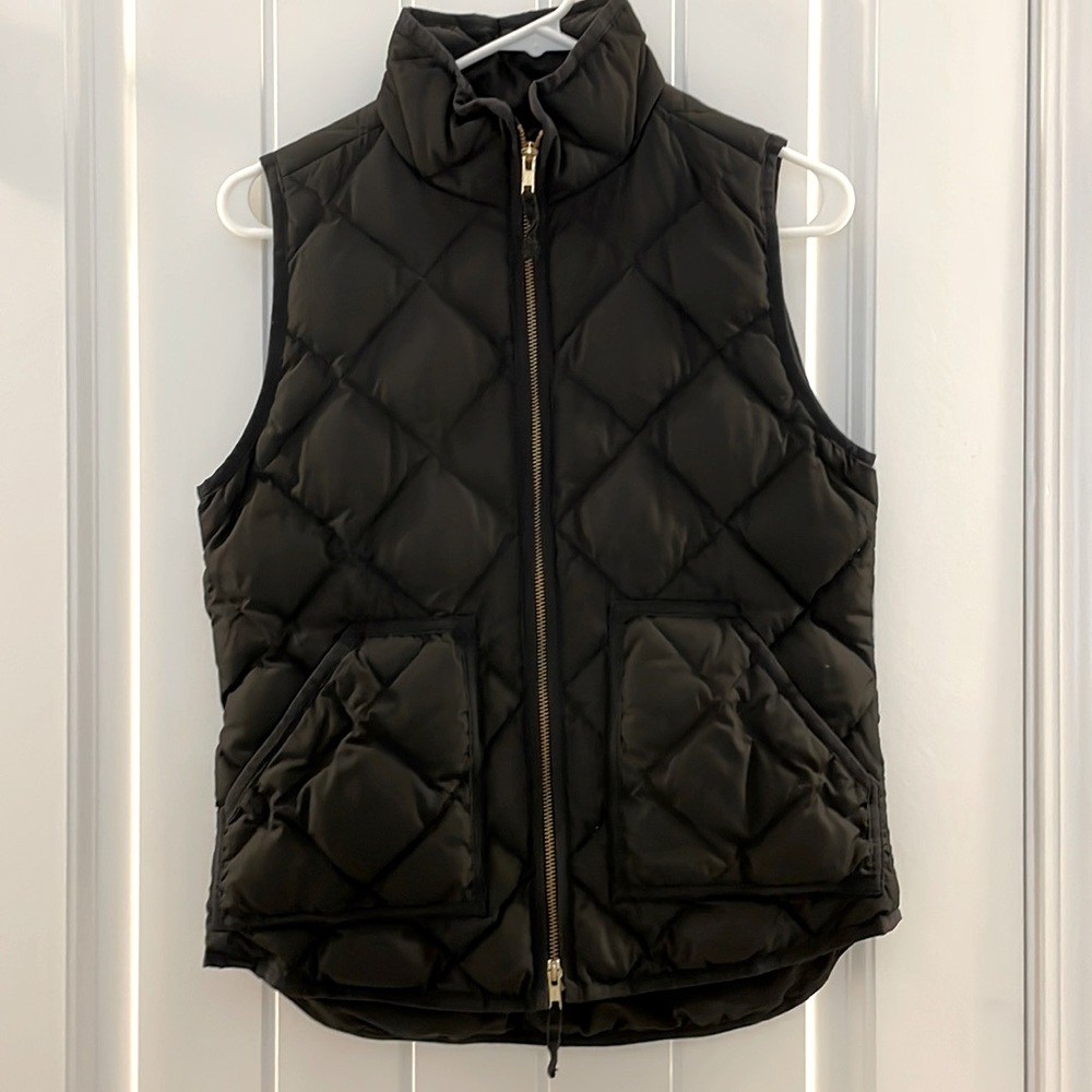 J. Crew size XS black puffer vest